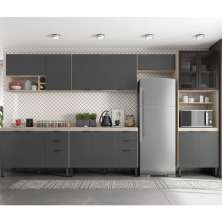 Cozinha Modulada 6 Peças FRCZ2 Avena Grafito Demobile