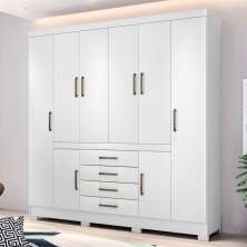Guarda Roupa 8 Portas Jaen Branco