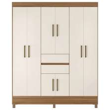Guarda Roupa Casal 08 Portas 82060 Amendola Off White Demobile