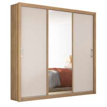 Guarda Roupa Casal 3 Portas Residence 32230 Amêndola Touch / Off White Demóbile