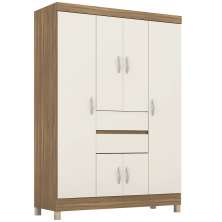 Guarda Roupa Casal 6 Portas 62020 Amendola Off White Demobile