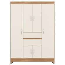 Guarda Roupa Casal 6 Portas Ecom ll 62020 Amendola Off White Demóbile - Rocha Móveis