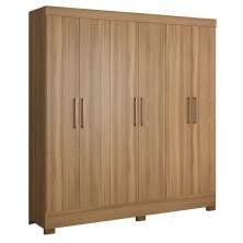 Guarda Roupa Casal 6 Portas Prático 63020 Amêndola Touch Demóbile