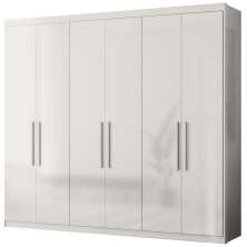 Guarda Roupa Casal MDF 06 Portas 62080 Branco Demobile