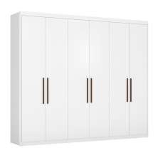 Guarda-Roupa Casal Sumatra 6 Portas 3 Gavetas Branco