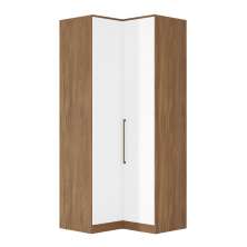 Guarda Roupa Dormitório Modulado Irlanda - Módulo Canto L 2 Portas c/ 3 Gavetas - Roupeiro Demobile