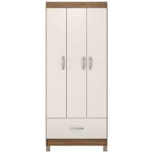 Guarda Roupa Solteiro 03 Portas 31060 Amendola Off White Demobile