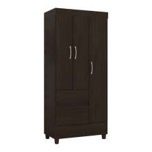 Guarda Roupa Solteiro 3 Portas Wind 32860 Ébano Touch Demóbile