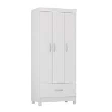 Guarda-Roupa Solteiro Prince 3 Portas 1 Gaveta Amêndola