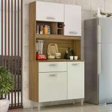 Kit Cozinha 4 Portas 1 Gaveta 91401 Amendola Branco Demobile