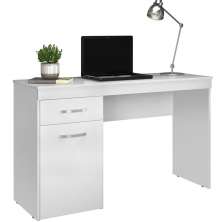 Mesa para Computador Escrivaninha 1 Gaveta 1 Porta Glória Branco