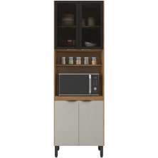 Paneleiro 2 Portas Vidro 70cm 94551 Amendola Nude Prime Tx Demobile