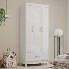 Roupeiro 3 Portas Davis Branco