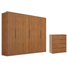 Conjunto Guarda Roupa Atrice E Comoda Atria Amendola Demartez