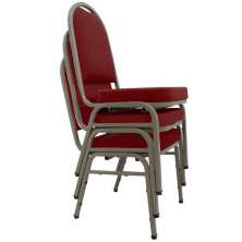 03 Cadeiras para Hotel e Auditório Linha Hotel Vermelho