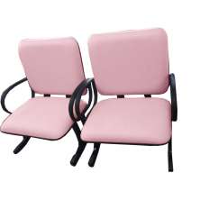 2 Cadeiras de Escritório Linha Bologna Suporta até 250kg Rosa