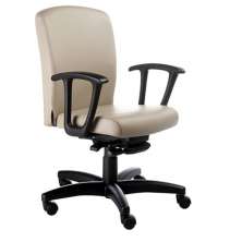 Cadeira Diretor Luxuosa com BraÃ§os Fixos Linha Alpha