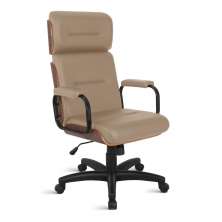 Cadeira Eames para Escritório Linha Capa em Madeira Bege