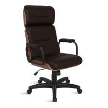 Cadeira Eames para Escritório Linha Capa em Madeira Marrom
