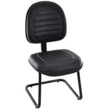 Cadeira Executiva Base Fixa em S Linha Office Gomada