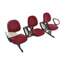 Cadeira Executiva em longarina com 3 lugares Linha Office