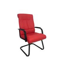 Cadeira Interlocutor Para Escritório Linha Itália Vermelho