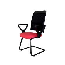 Cadeira Para Escritório E Home Office Linha Conti Vermelho