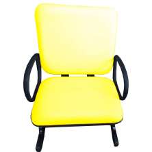 Cadeira de Escritório Linha Palermo Suporta até 250kg Amarelo