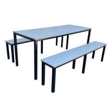 Mesa E Banco 06 Lugares Rossi Cinza