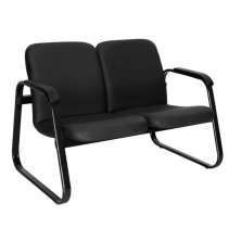 Sofá Para Sala De Espera E Recepção Linha Ramsés Preto