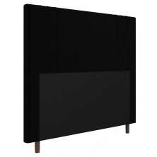 Cabeceira Cama Box Casal Ferrara 140cm Suede Preto - Desk Design