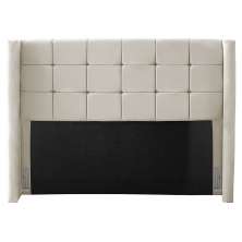 Cabeceira Cama Box Casal Gioconda 140cm Com Frame Suede Bege - Desk Design
