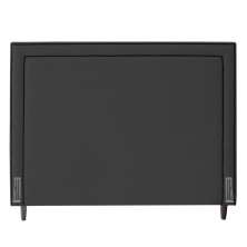 Cabeceira Cama Box Casal King Size Maísa 195cm Com Frame Suede Cinza - Desk Design