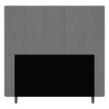 Cabeceira Cama Box Casal Leiria 140cm Suede Cinza - Desk Design