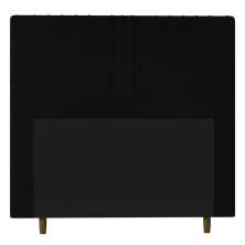 Cabeceira Cama Box Casal Lisboa 140cm Suede Preto - Desk Design
