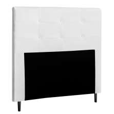 Cabeceira Cama Box Casal Luna 140cm Corano Branco - Desk Design