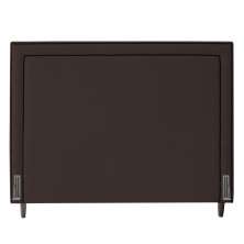 Cabeceira Cama Box Casal Maísa 140cm Com Frame Veludo Marrom - Desk Design