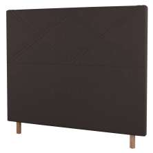 Cabeceira Cama Box Casal Queen Size Cairo 160cm Veludo Marrom - Desk Design