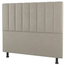 Cabeceira Cama Box Casal Queen Size Cora 160cm Suede Bege - Desk Design