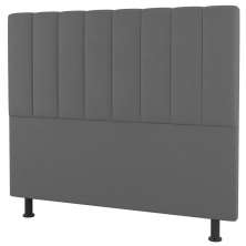 Cabeceira Cama Box Casal Queen Size Cora 160cm Suede Cinza Claro - Desk Design
