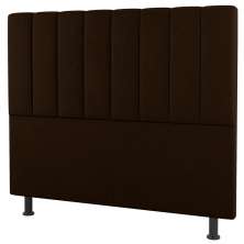 Cabeceira Cama Box Casal Queen Size Cora 160cm Suede Marrom - Desk Design