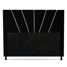 Cabeceira Cama Box Casal Queen Size Dallas 160cm Corano Preto - Desk Design