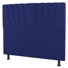 Cabeceira Cama Box Casal Queen Size Dublin 160cm Suede Azul - Desk Design