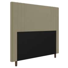 Cabeceira Cama Box Casal Queen Size Ferrara 160cm Corano Bege - Desk Design