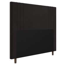 Cabeceira Cama Box Casal Queen Size Ferrara 160cm Suede Marrom - Desk Design