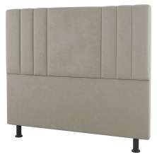 Cabeceira Cama Box Casal Queen Size Grace 160cm Sintético Bege - Desk Design