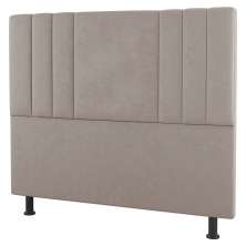 Cabeceira Cama Box Casal Queen Size Grace 160cm Suede Bege - Desk Design
