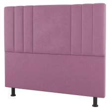 Cabeceira Cama Box Casal Queen Size Grace 160cm Suede Rosa - Desk Design