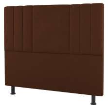 Cabeceira Cama Box Casal Queen Size Grace 160cm Suede Terracota - Desk Design
