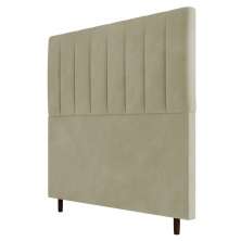 Cabeceira Cama Box Casal Queen Size Itália 160cm Corano Bege - Desk Design